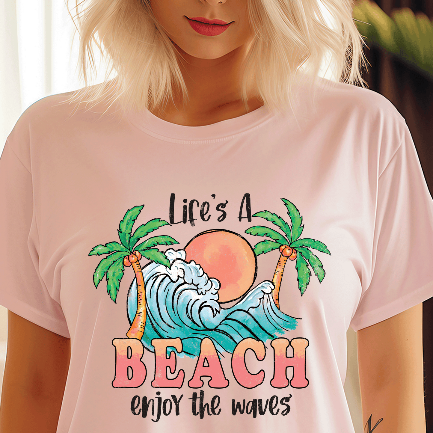 Life's A Beach Enjoy the Waves Tee