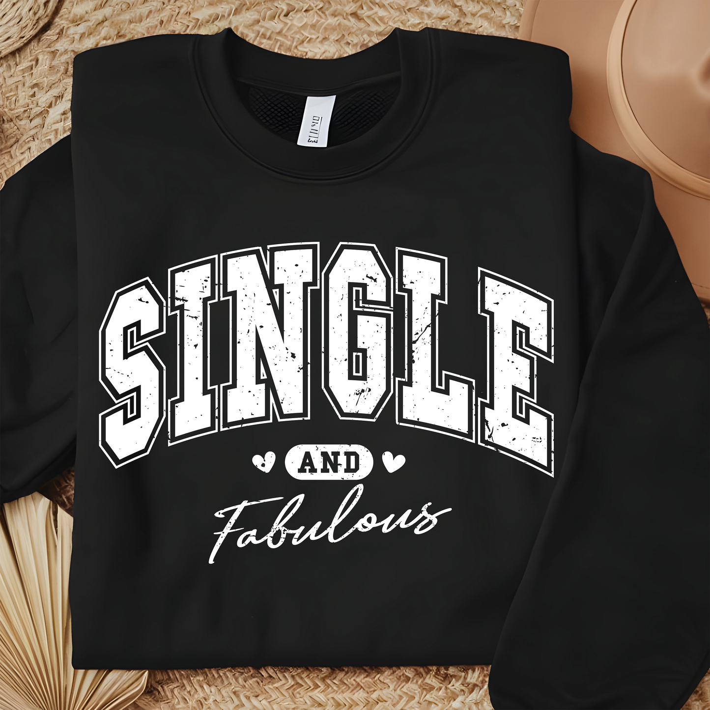 Single and Fabulous Black Short Sleeve