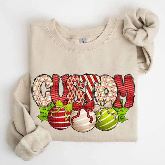 Custom Christmas Name Sweatshirt