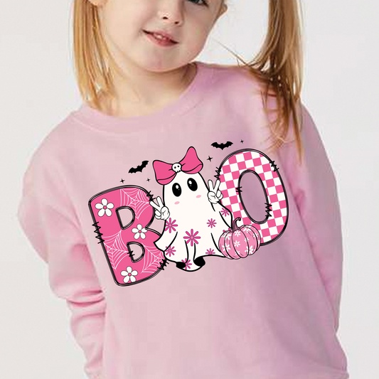 Girl Boo Toddler Sweatshirt