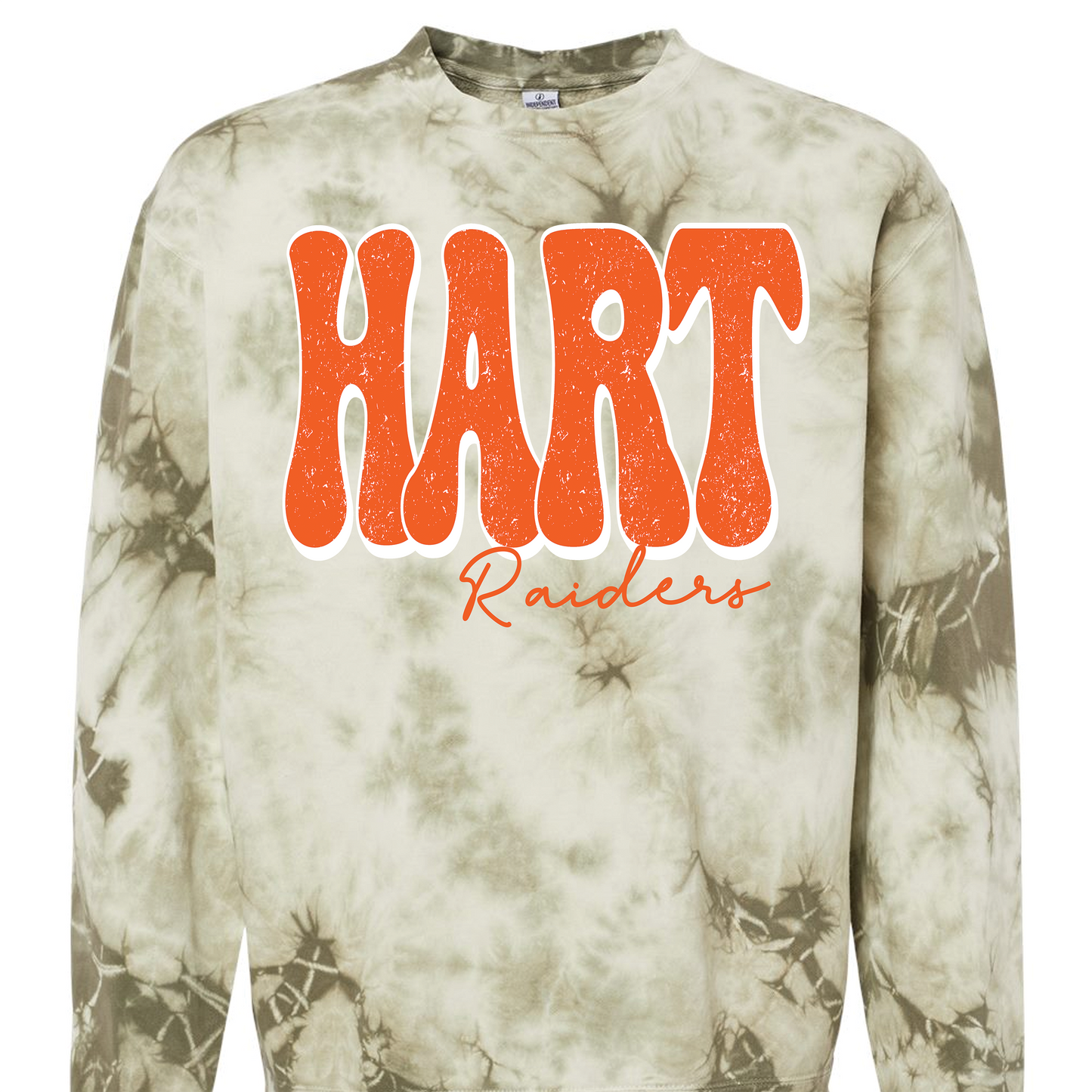 Retro Hart Raiders Tye Dye Sweatshirt