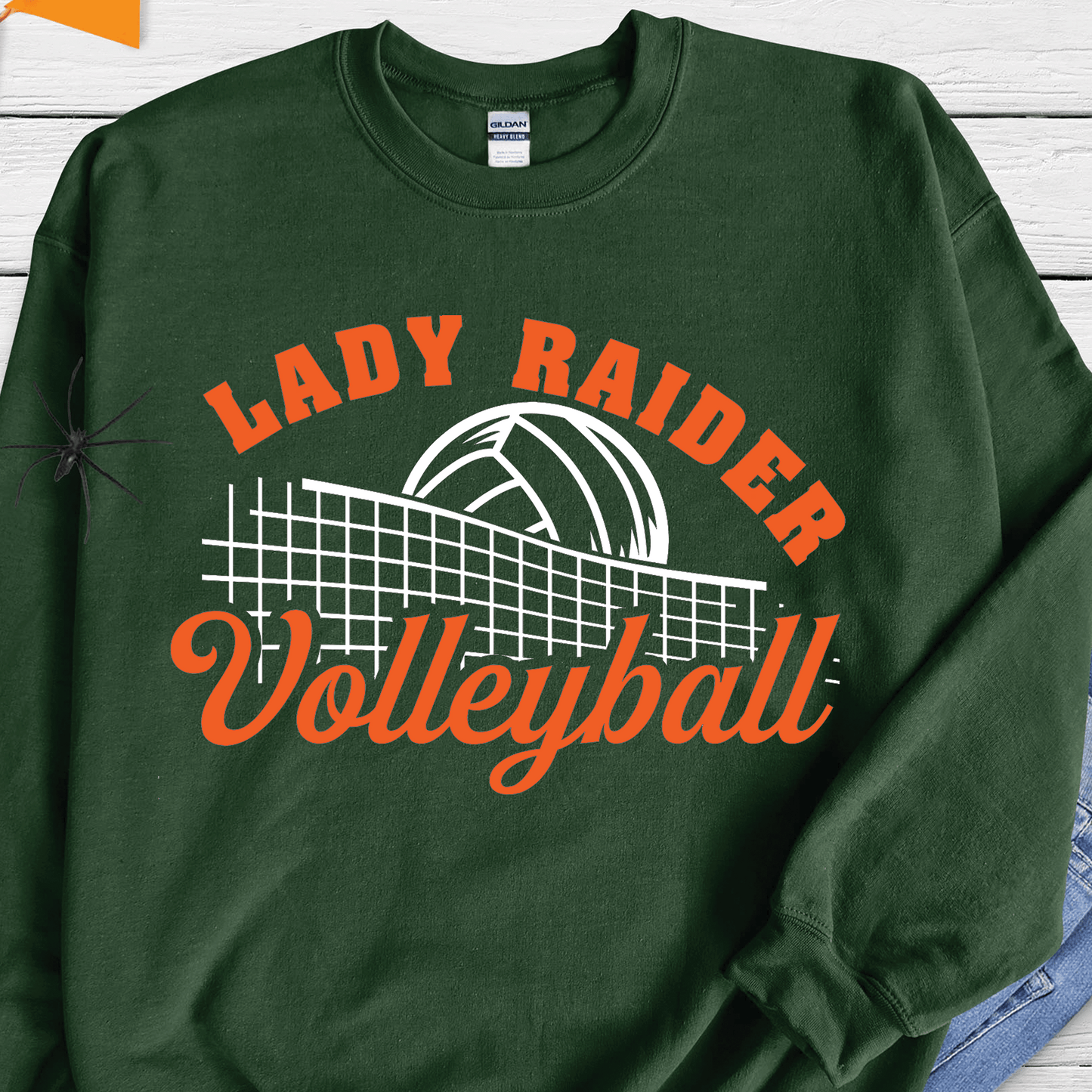 Lady Raider Volleyball Forest Sweatshirt