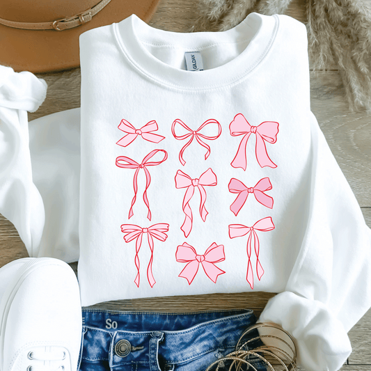 Pink Coquette Bows Sweatshirt