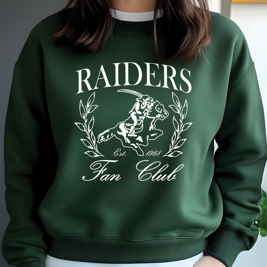 Raider Fan Club Green Long Sleeve Tee