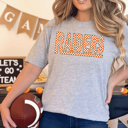 Raiders Checkered Short Sleeve Tee