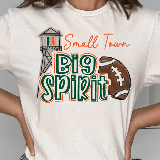 Small Town Big Spirit Hart Football Short Sleeve Tee